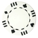 Blank poker chips