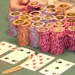 Mountain of poker chips